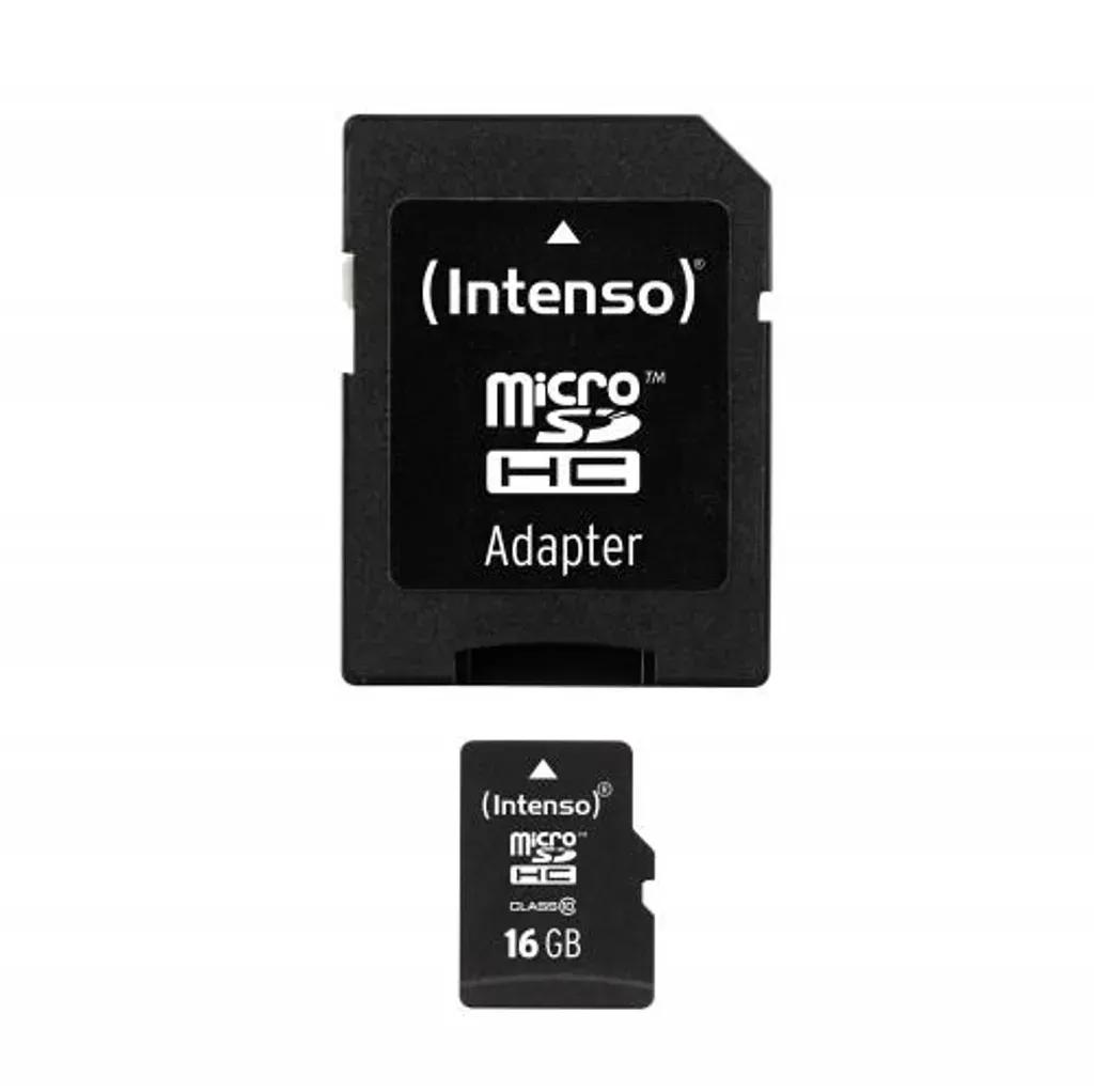 MicroSDCardIntenso16GBClass10Incl.Adaptor