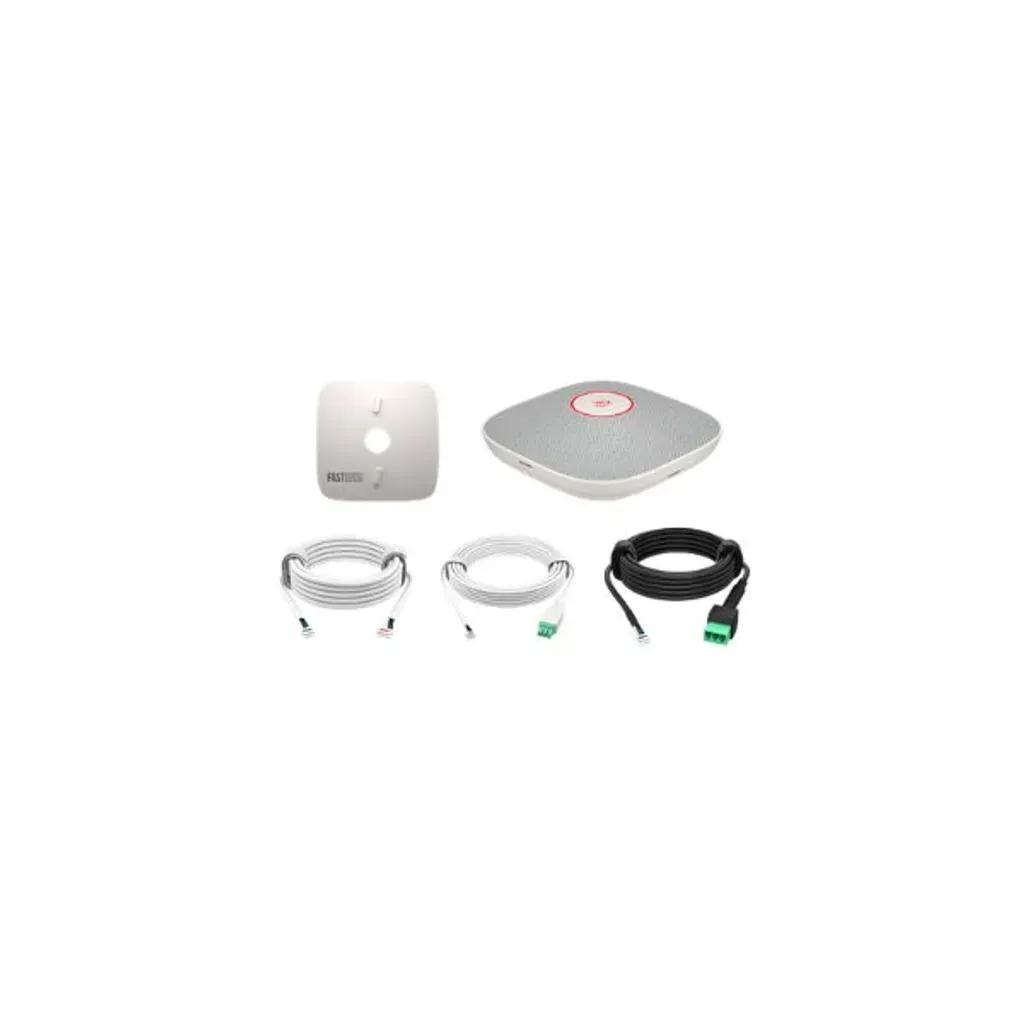 POLYSTUDIOA2WHITETABLEMICROPHONEWMOUNTINGPLATEIOCABLESANDEXTENSIONCABLEWWB22X4AAAC3