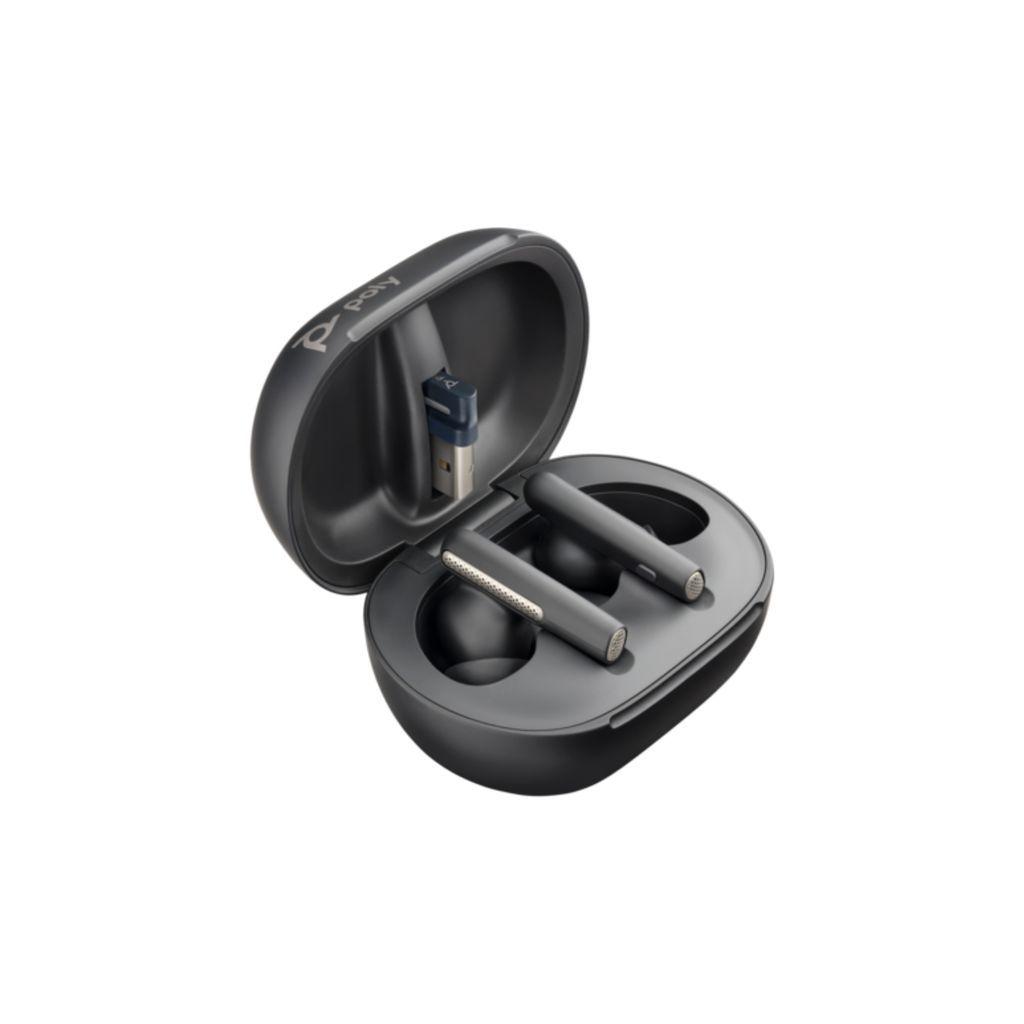 POLYVOYAGERFREE60UCMCARBONBLACKEARBUDSBT700USB-CADAPTERTOUCHSCREENCHARGECASE7Y8H0AA