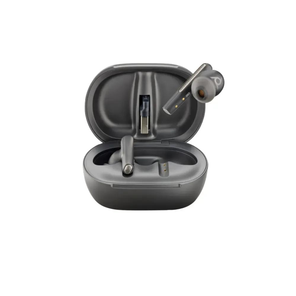 POLY VOYAGER FREE 60 UC CARBON BLACK EARBUDS BT700 USB-A ADAPTER TOUCHSCREEN CHARGE CASE