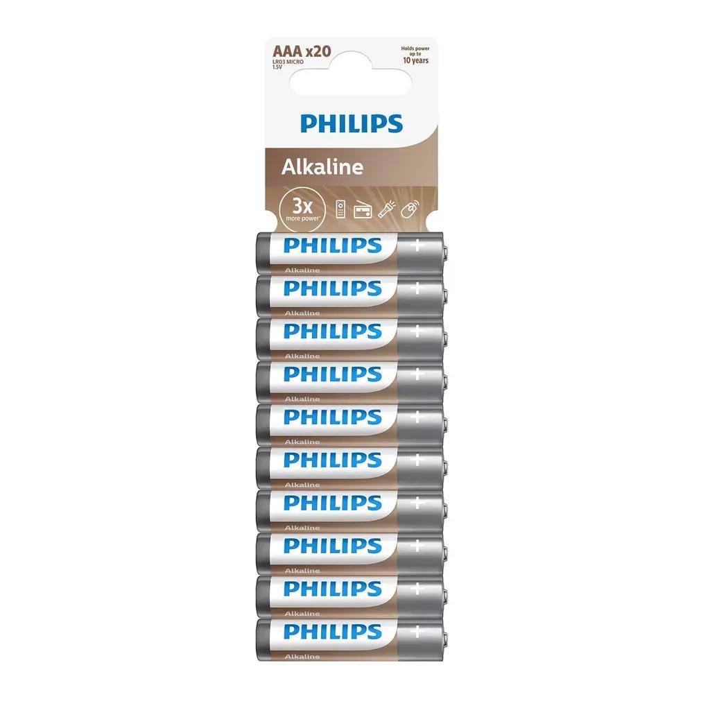 PhilipsLR03A20T.GRSAAAENTRYALKALINE20FOIL