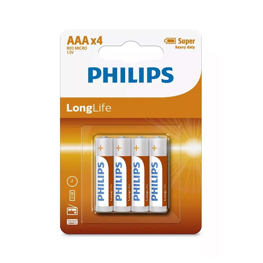 PhilipsR03L4B-10LongLifeZincAAA1.5V4-115010-0007