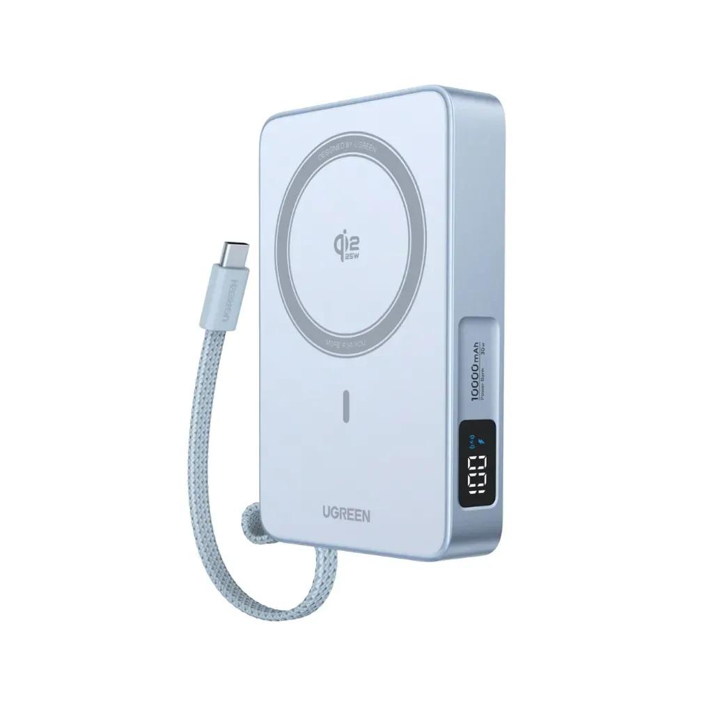 PowerBank10000mAh25WQi2UGREENPB77365958BMagneticUSB-C
