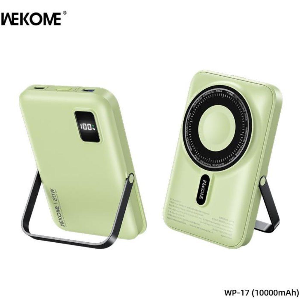 PowerBankMagneticWirelessWK10000mAh20WPDx1GreenWP-17