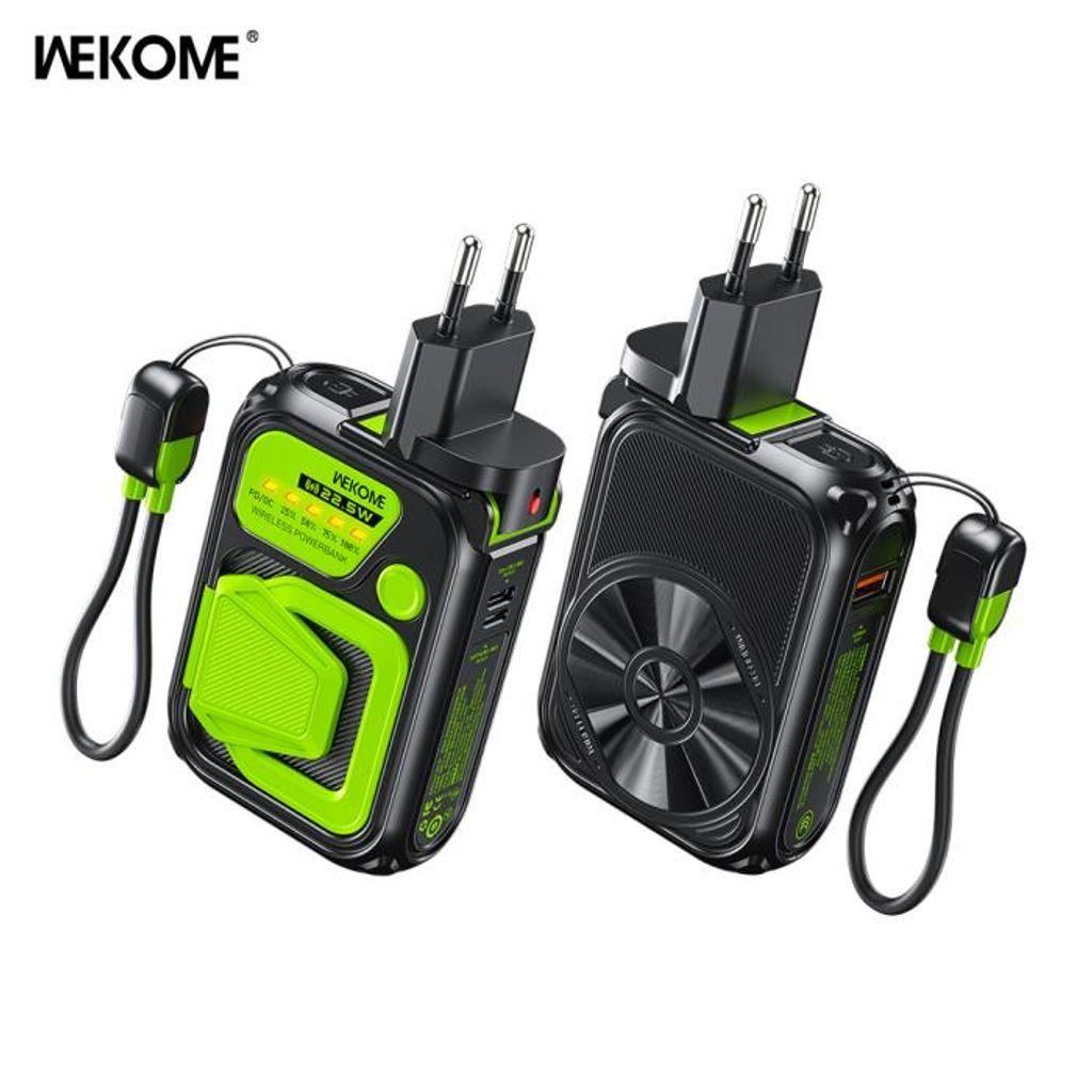 PowerBankMagneticWirelessWK10000mAh225WPDx1QC3.0x1BlackWP-89