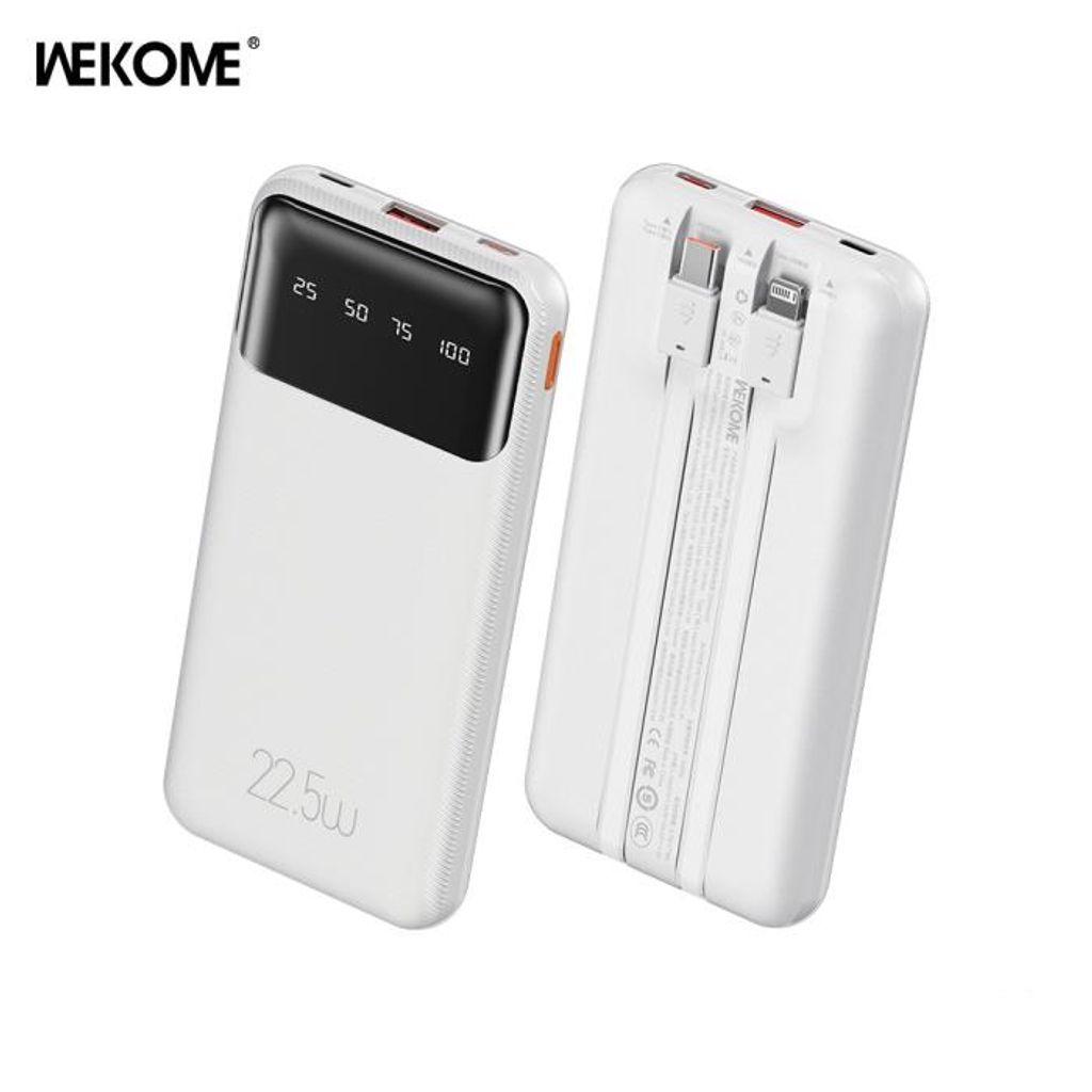 PowerBankWK10000mAh225WPDx1QC3.0x1WhiteWP-63