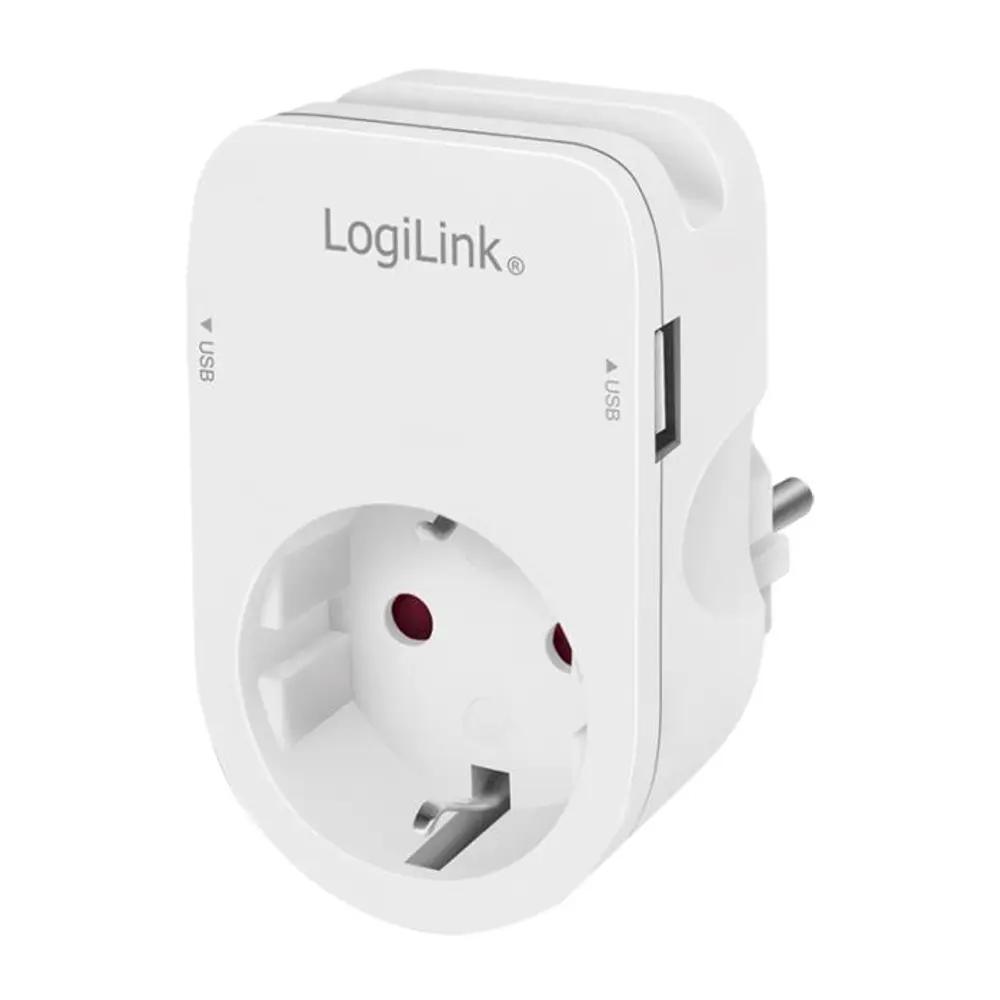 Protection Socket 1xSchuko with 2xUSB Logilink PA0247_1.webp