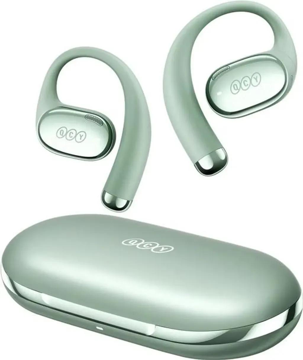 QCYCrosskyR70GreenCT-02OpenEarWirelessHeadphonesBT6.0SBCAACLDAC52hoursHi-ResAudio