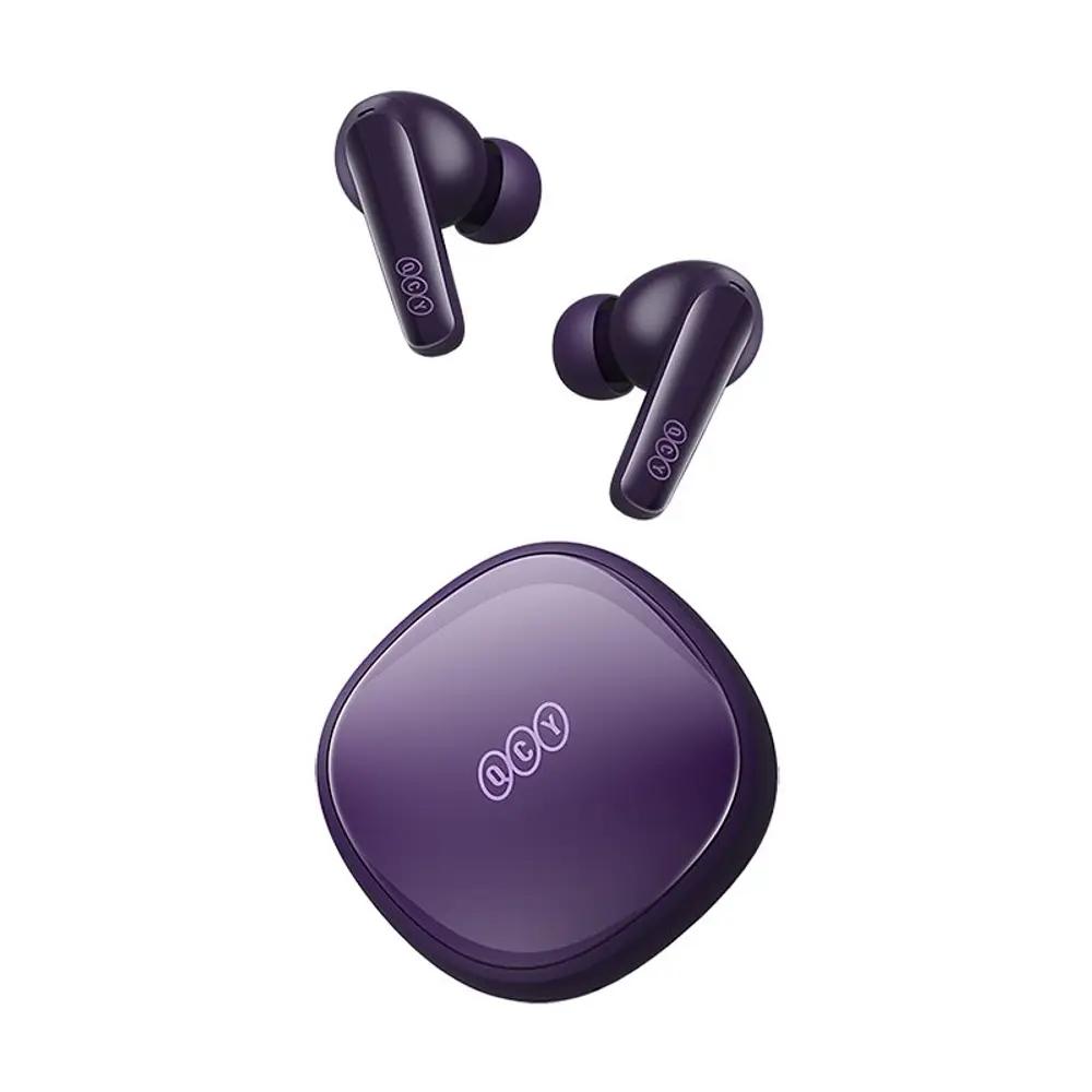 QCY T13X TWS Purple - 30 hour battery - True Wireless Earbuds - Quick Charge 380mAh_1.webp