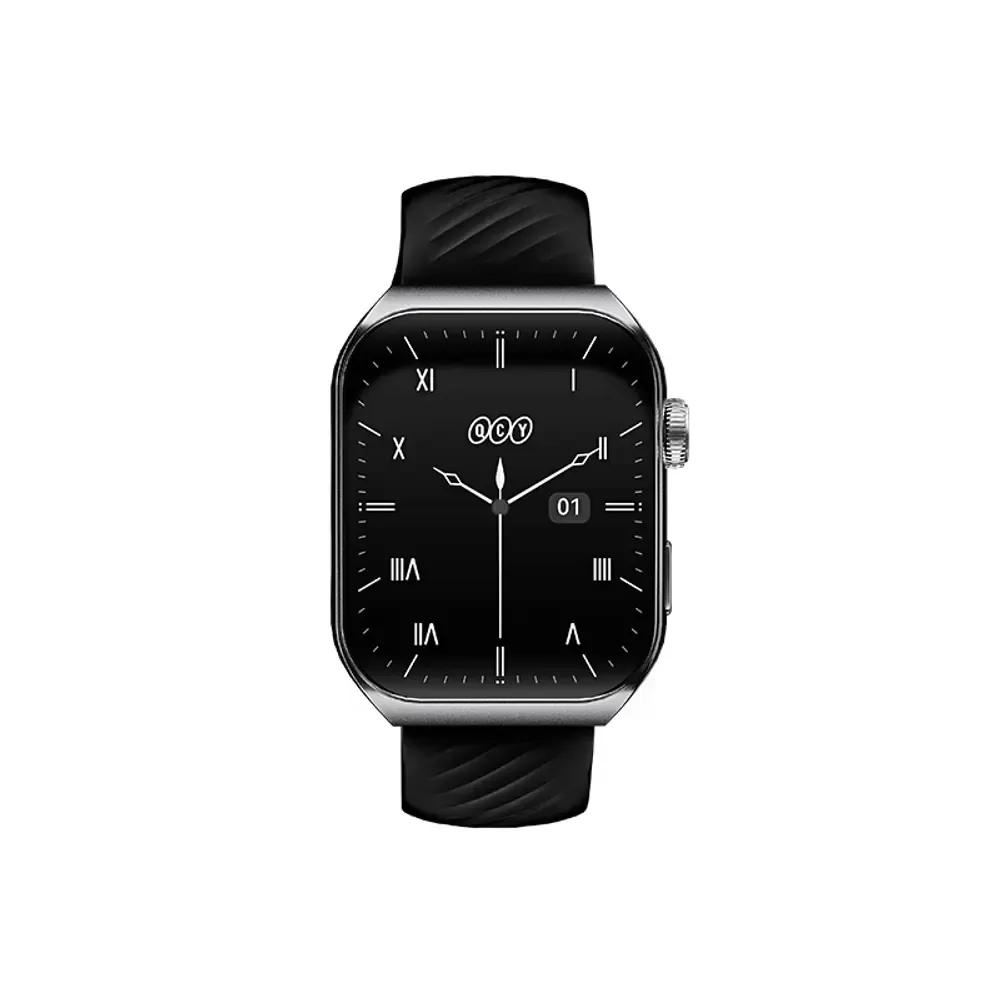 QCY Watch GS S5 Black - 196 large AMOLED touch 410x502 60Hz 100 faces Call BT Smart Watch IPX8