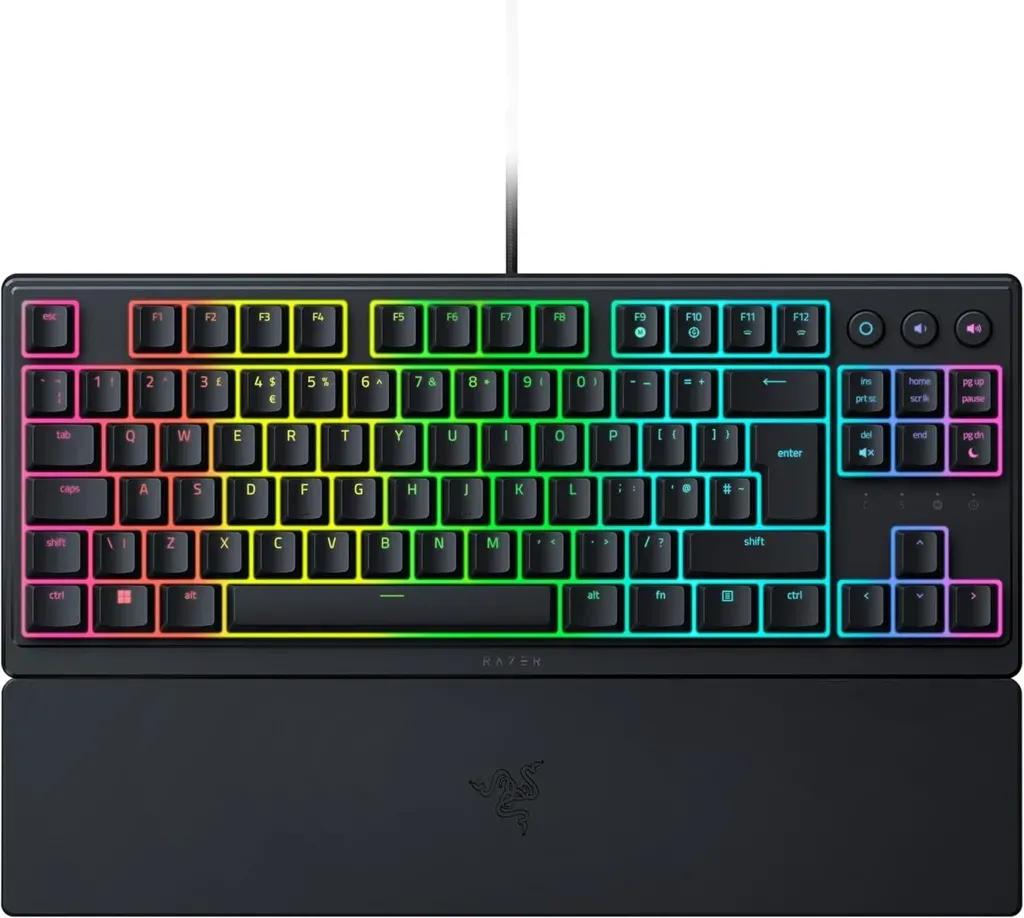 RAZERORNATAV3TENKEYLESS-MechaMembraneGamingKeyboard-LowProfile-UVCOATEDKEYCAPS-UKL