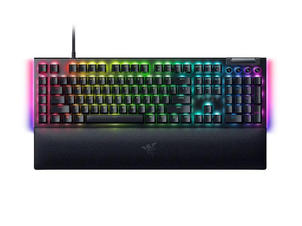 Razer BLACKWIDOW V4 - RGB Gaming Mechanical Keyboard - Underglow LED - Macro - Yellow Linear Switch_1.webp