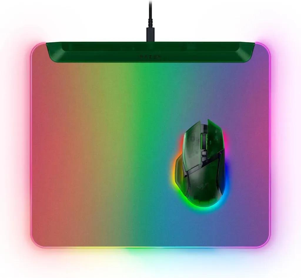 RazerFIREFLYV2PROPhantomGreen-RGBGAMINGMOUSEPAD-USBHUB-BACKLITLIGHTING