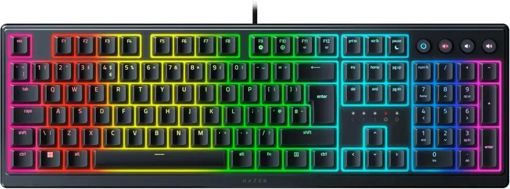 RazerORNATAV3Mecha-MembraneGamingKeyboard-Low-Profile-UV-CoatedKeycapsUK