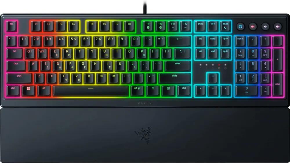 Razer ORNATA V3 Gaming Keyboard - Low Profile Mecha-Membrane Switches - Split Resist - RGB - GR_1.webp