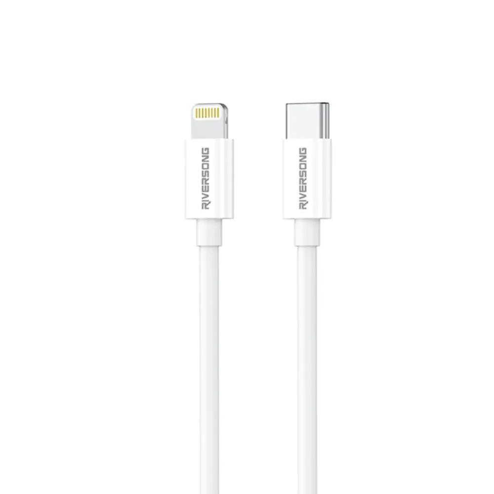 Riversong Cable Lightning to Type-C 3A 27W Lotus 08 1m White_1.webp