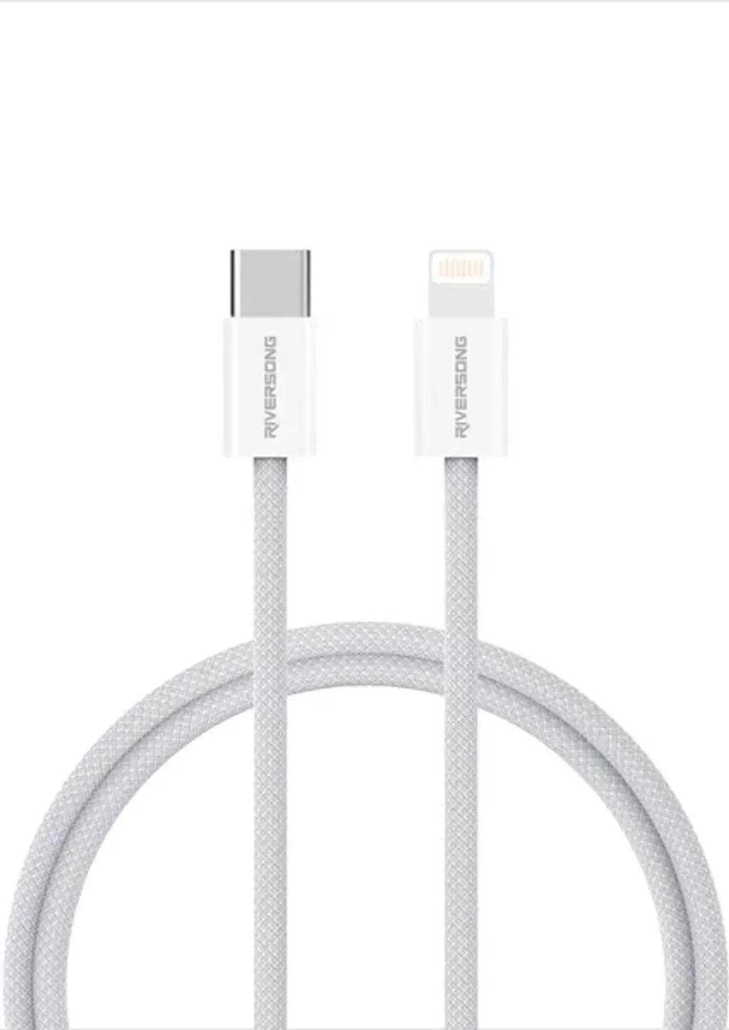 RiversongCableType-CtoLightning27WLotus101mLightGray