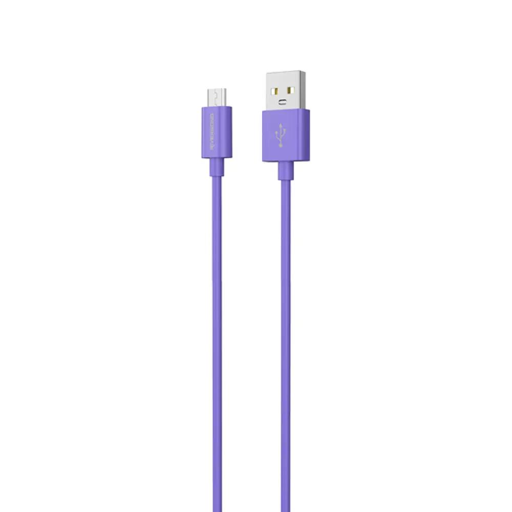 Riversong Cable USB to Micro USB 3A Lotus 08 1.2m Purple_1.webp