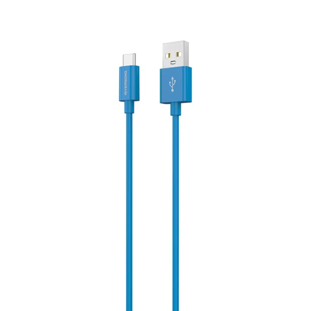 Riversong Cable USB to Type-C 3A Lotus 08 1.2m Blue_1.webp