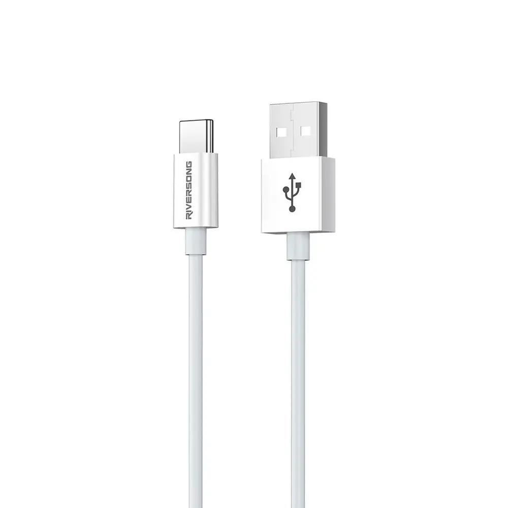 Riversong Cable USB to Type-C 3A Lotus 08 1.2m White_1.webp