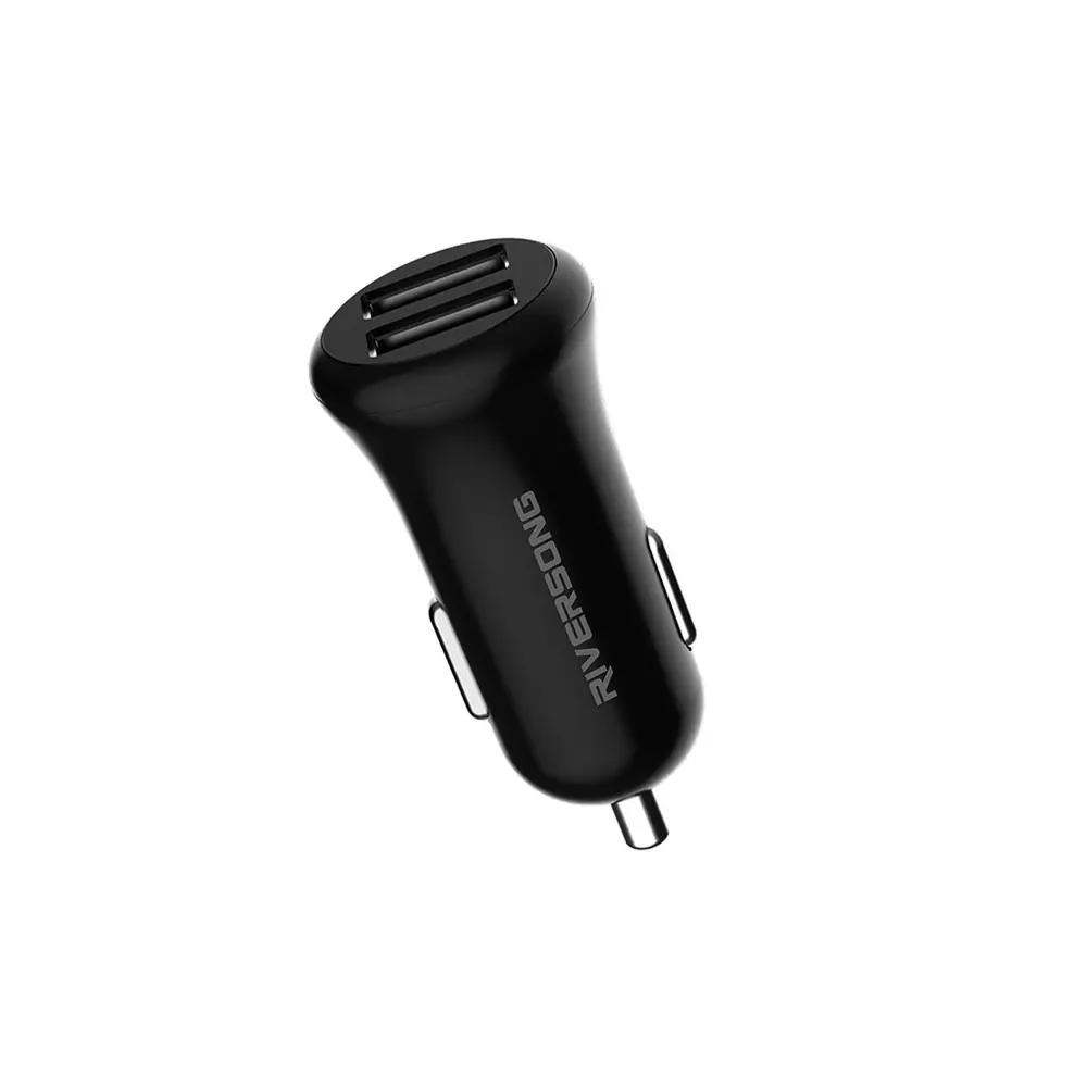 Riversong Car Charger 2xUSB 3.1A Safari P5 Black_1.webp