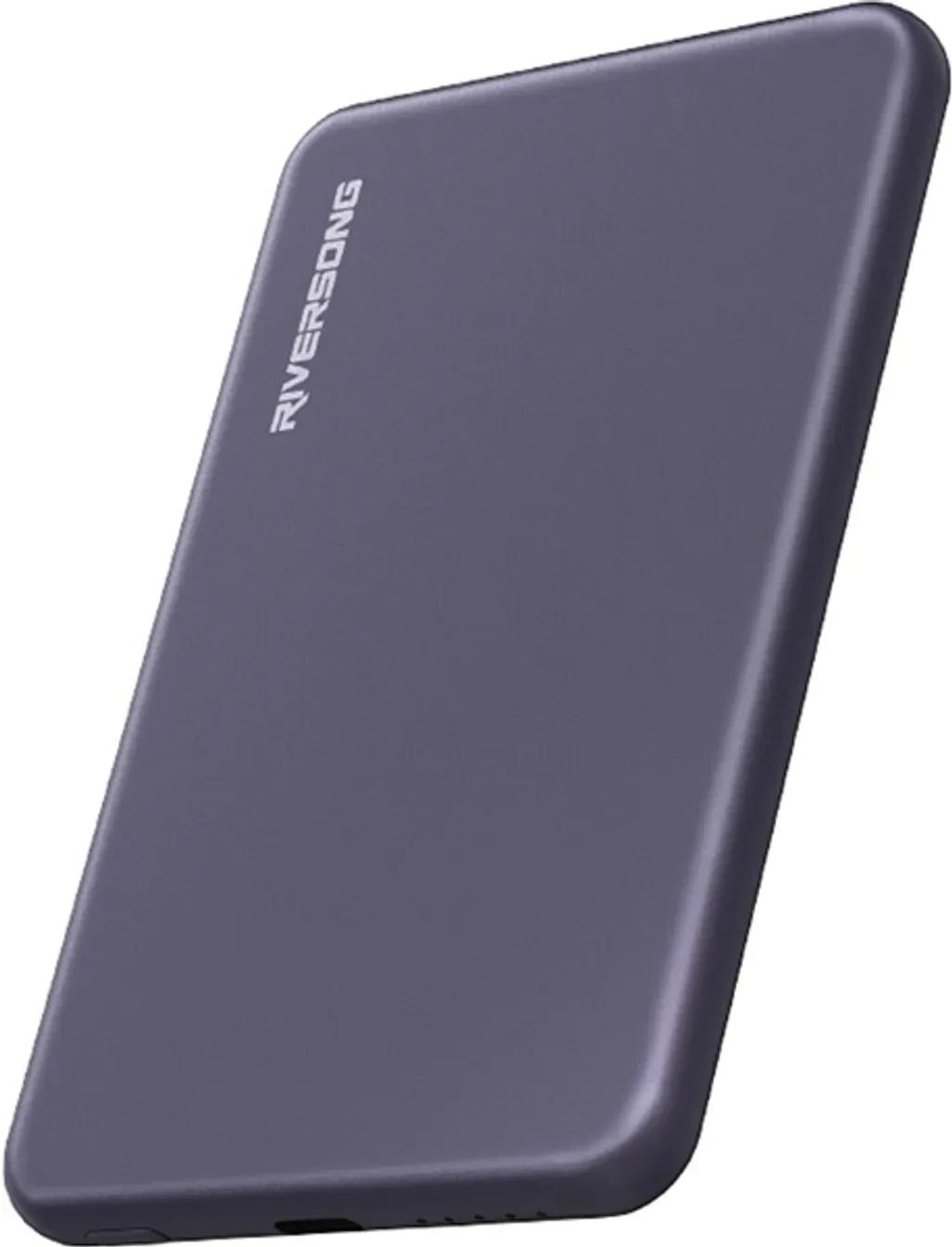 RiversongWirelessPowerbankMagNano055000mAhDarkPurple