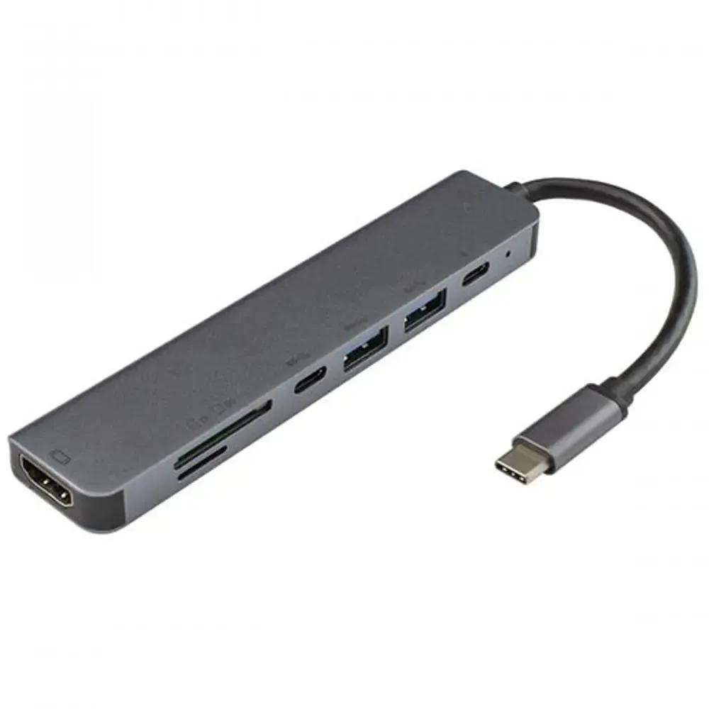 SBOX 7in1 ADAPTER USB C to PD TYPE C HDMI TF SD 2 x USB SS