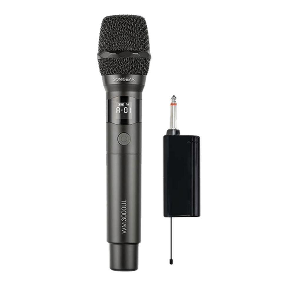 SONICGEARPROFESSIONALUHFWIRELESSMICROPHONEWM3000ULOBSIDIAN