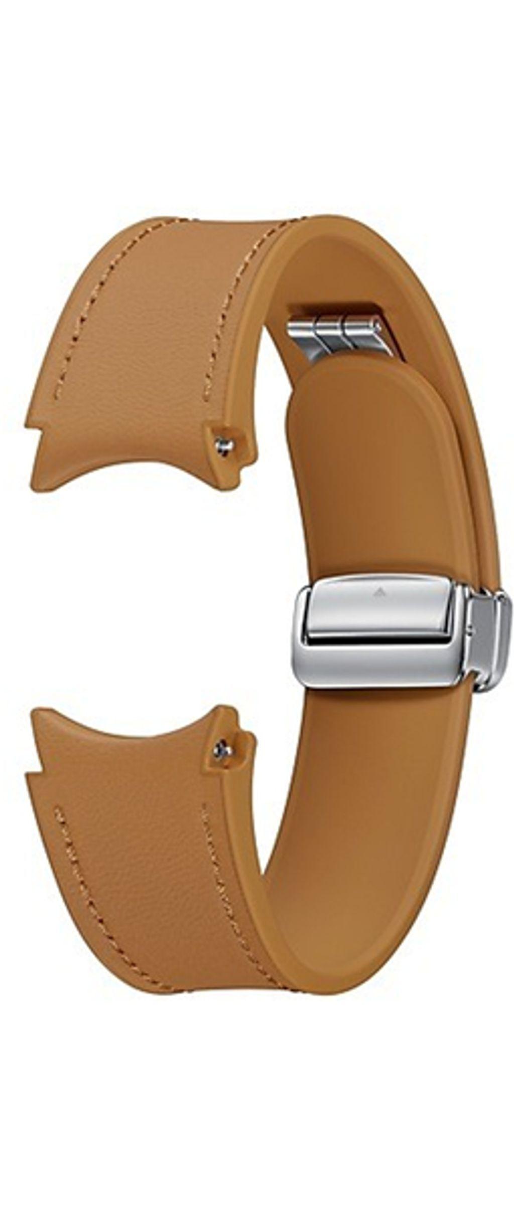 SamsungGalaxyWatch6D-BuckleHybridEco-LeatherBandCamelML