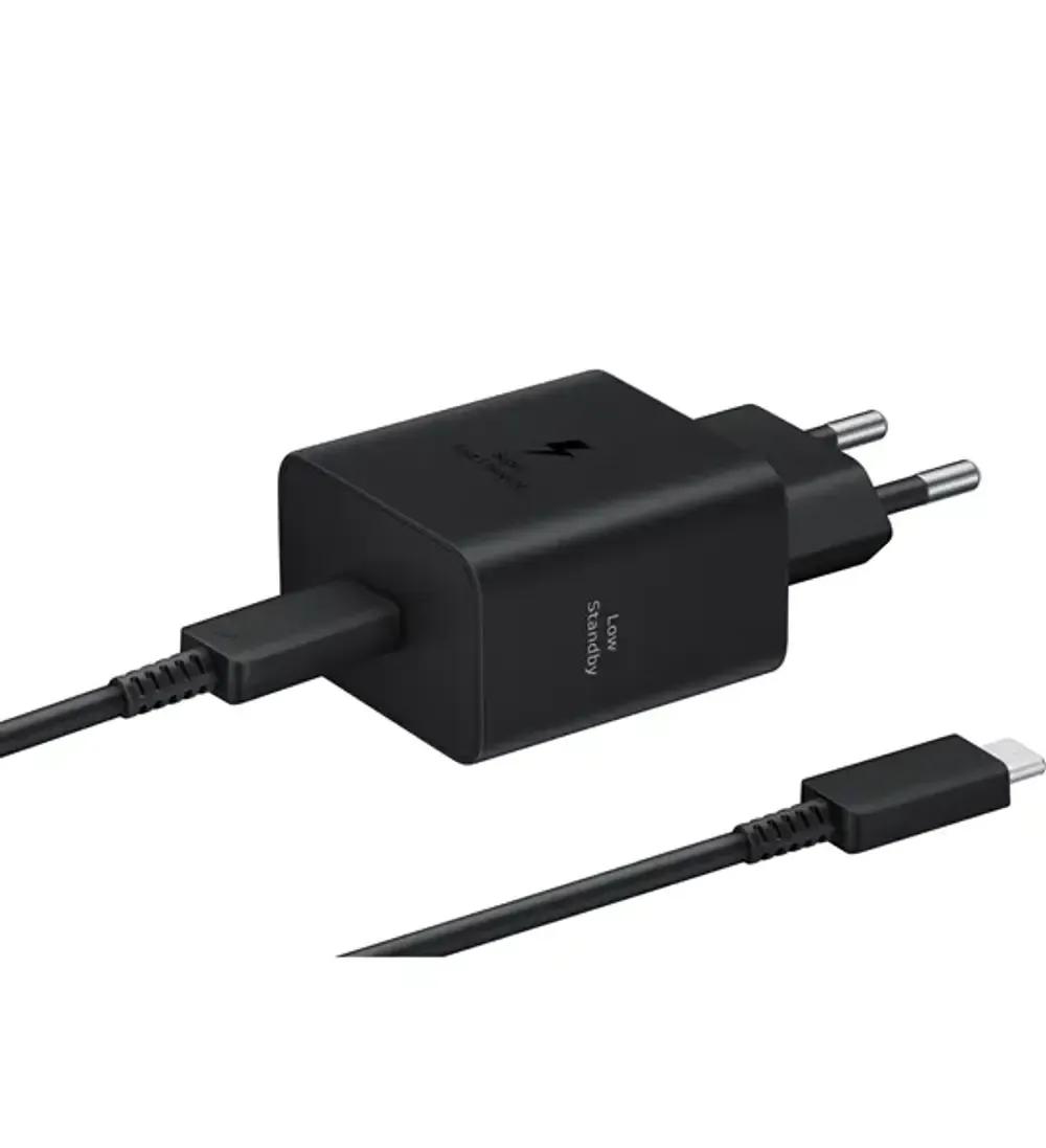 Samsung New Fast GaN Travel Charger 45W Cable Type C To Type C Black