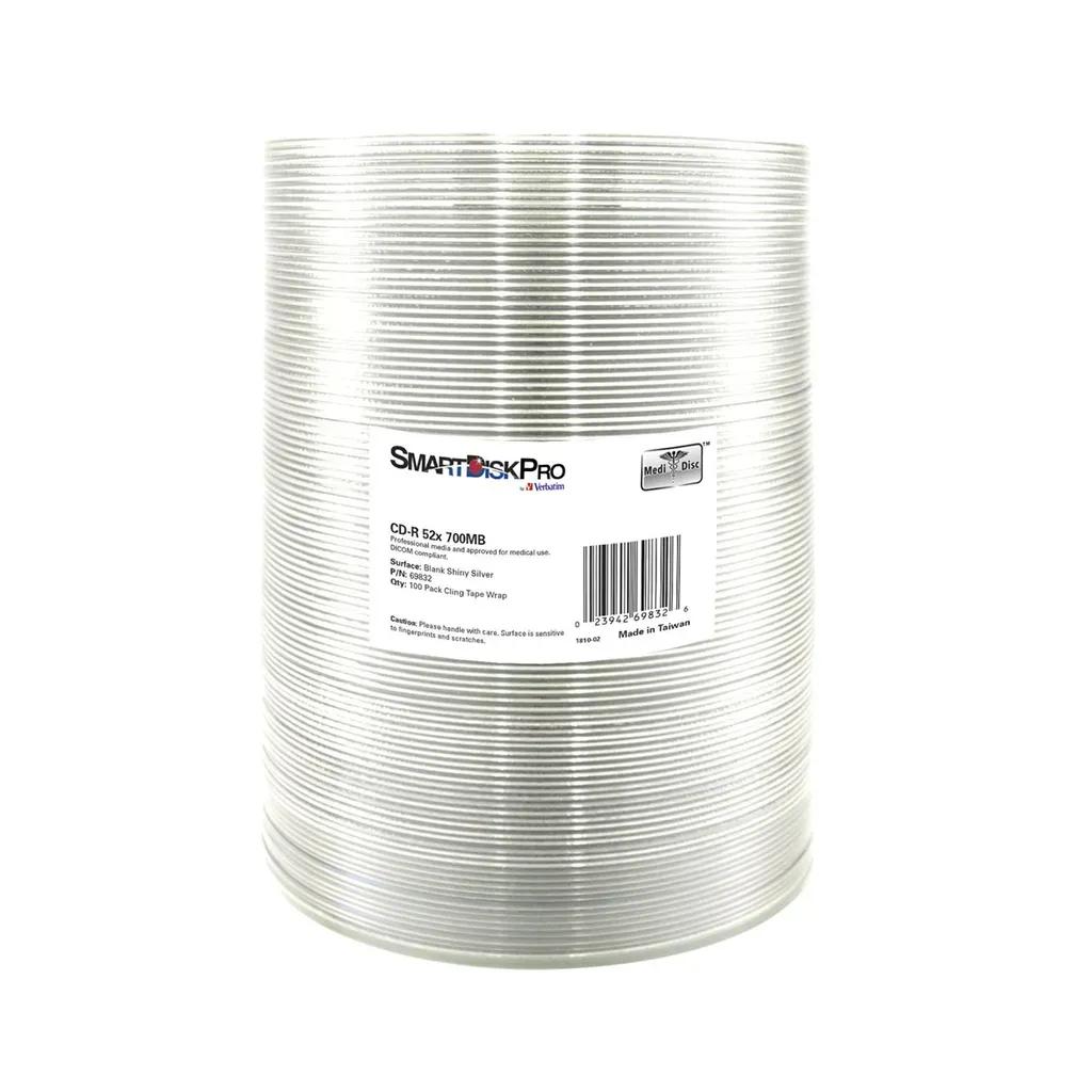 SmartDiskProCDR52x700MB100-PackWrapSilverbyVerbatim-69832