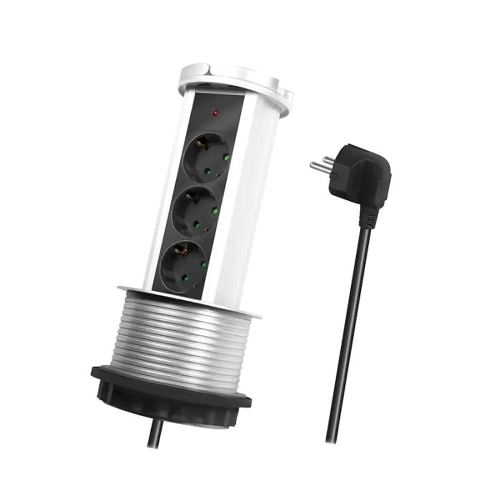 Socket 3xSchuko Retractable Logilink LPS235A_1.webp