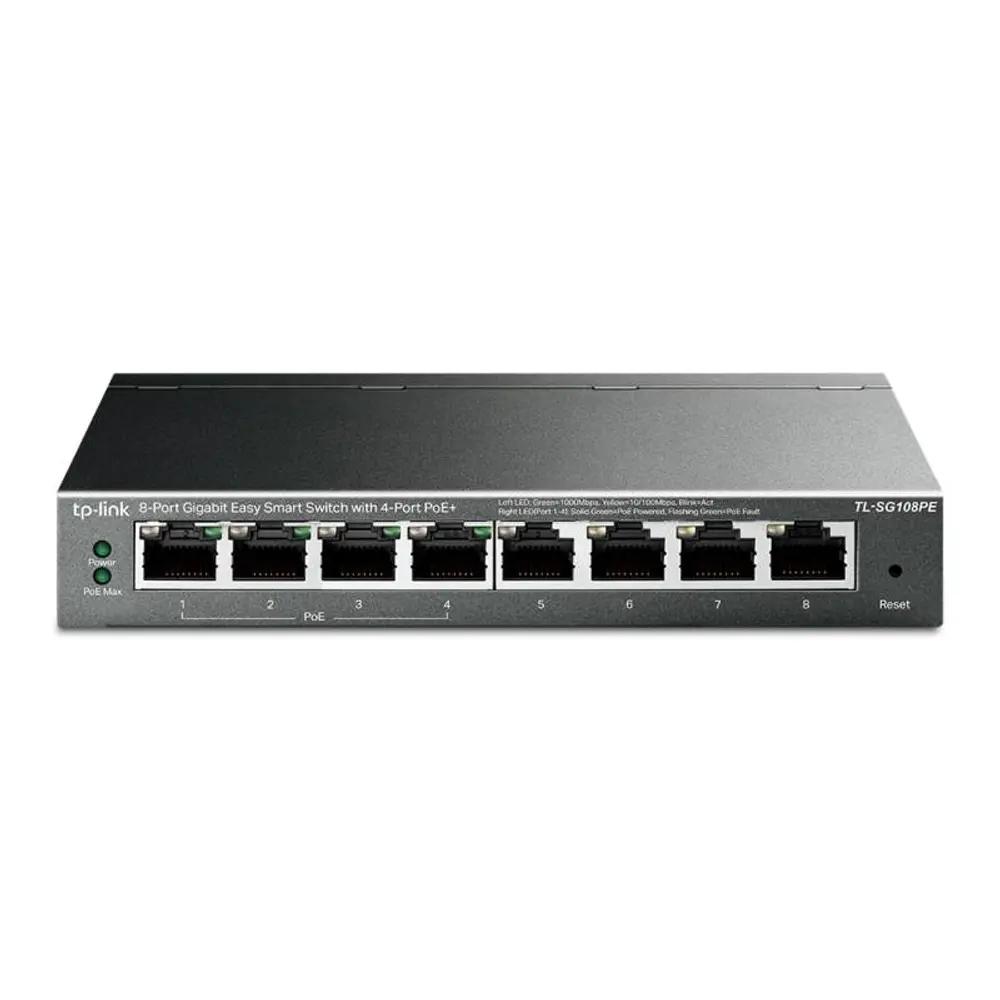 Switch TP-Link TL-SG108PE v2 8-Ports Gigabit Easy Smart with 4-Port PoE 10_100_1000 Mbps_1.webp