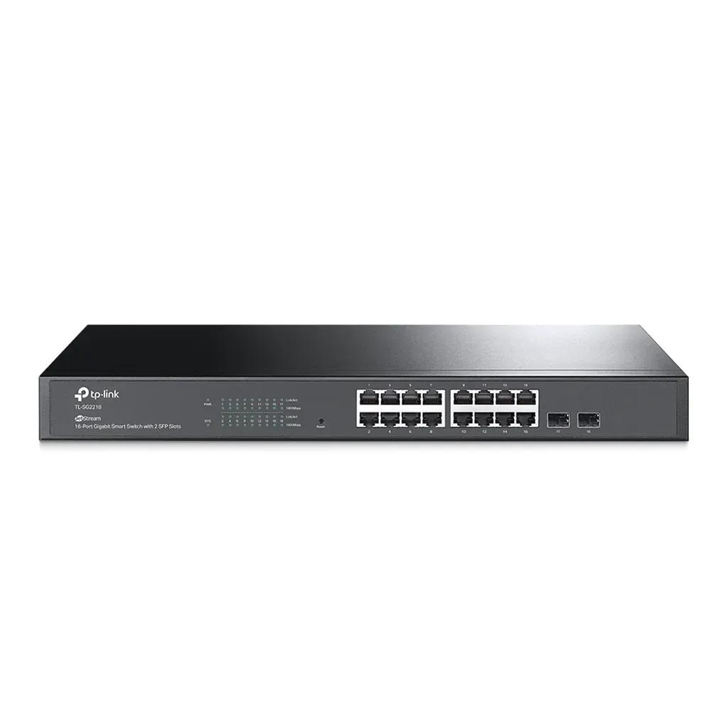 TP-LinkJetStream16-PortGigabitSmartSwitchwith2GigabitSFPSlots-TL-SG2218
