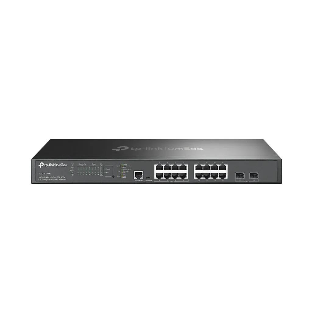 Tp-LinkOmada16-Port2.5Gand2-Port10GESFPL2ManagedSwitchwith8-PortPoE