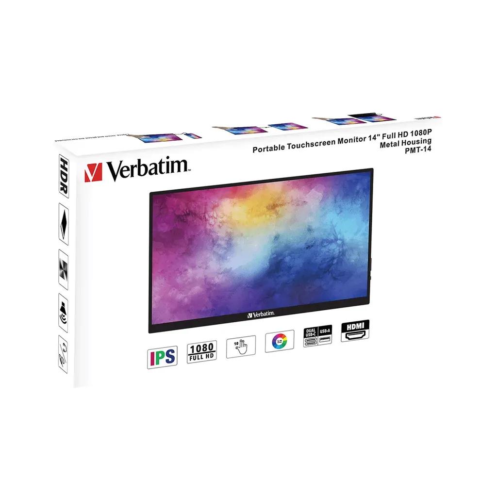 VerbatimPMT-14IPSHDRTouchMonitor14FHD1920x10806ms-49591