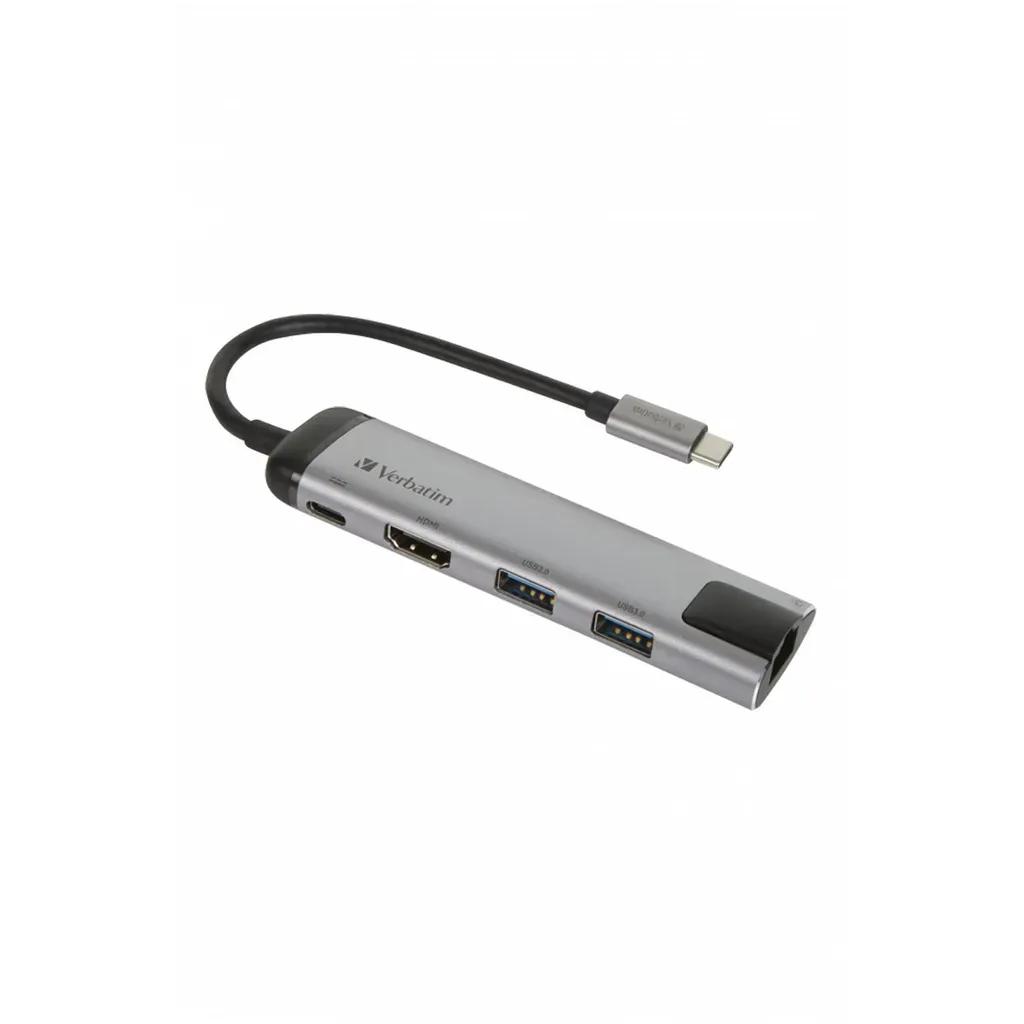 VerbatimUSB-CMultiportHubUSB3.1Gen1USB3.0x2HDMIRJ45-49141