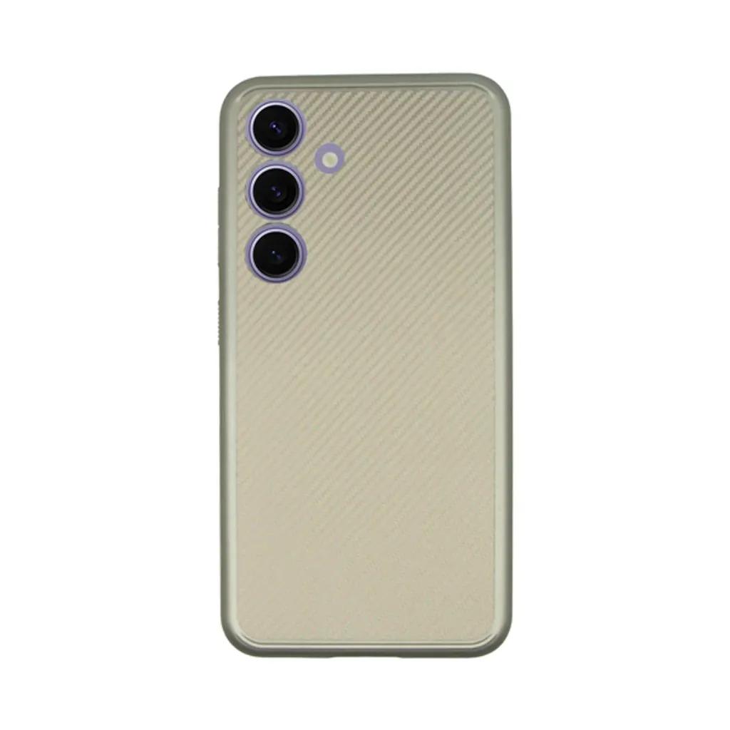 VividCarbonFiberCaseSamsungGalaxyS24Gold