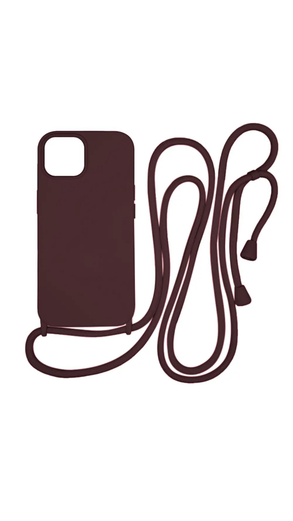 Vivid CrossBody Cover Apple iPhone 15 Wine Red_1.webp