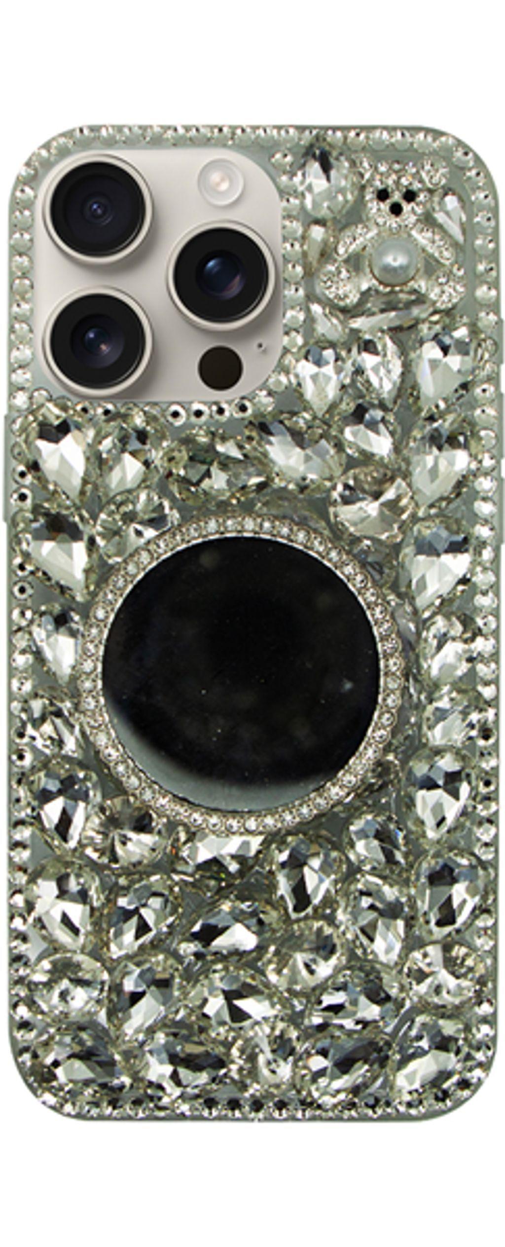 VividDiamondCasewithMirrorAppleiPhone16ProMaxSilver