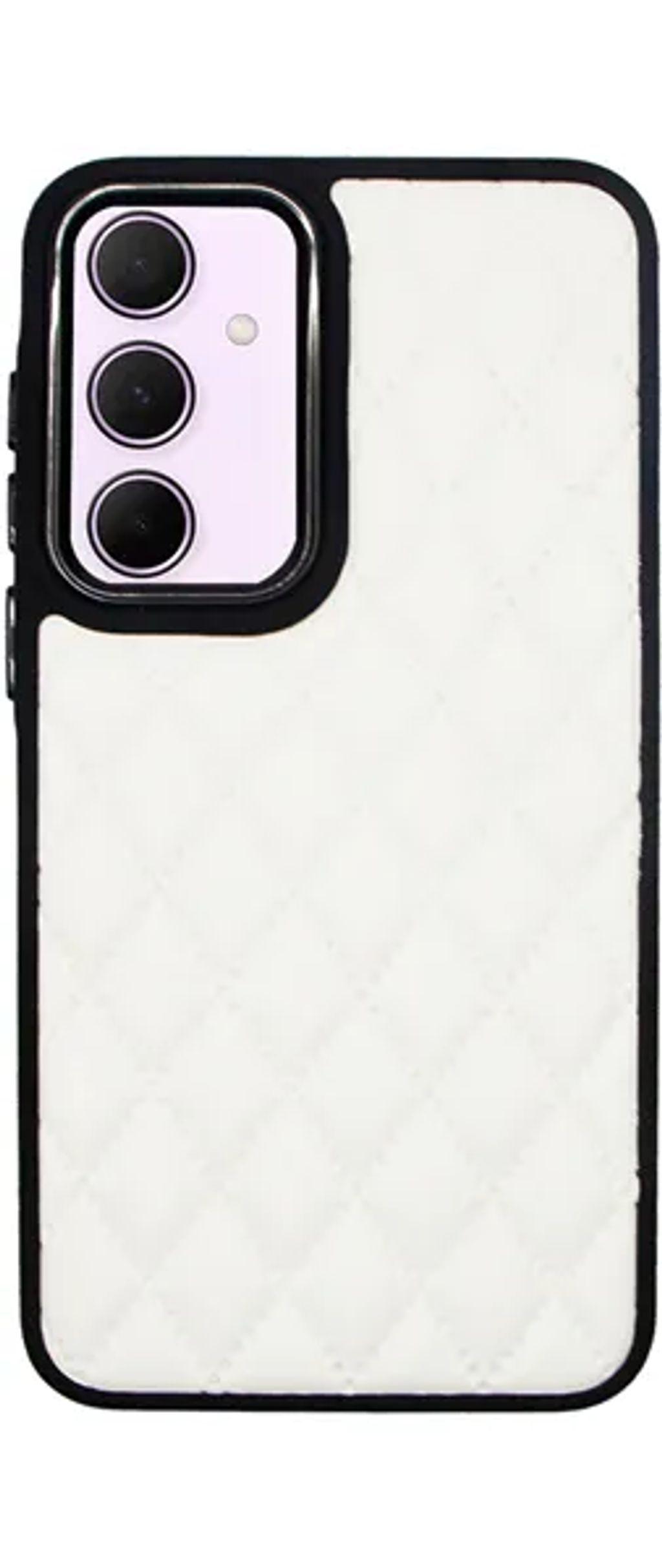 VividDiamondShapePULeatherCaseSamsungGalaxyA355GWhite