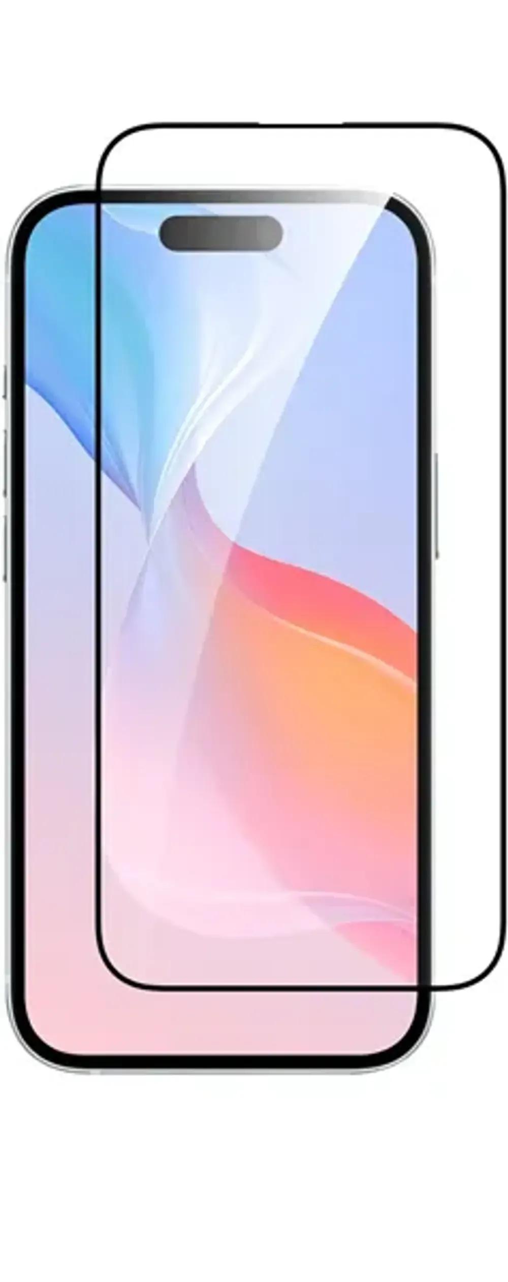 Vivid Full Face Tempered Glass Apple iPhone 16 Black