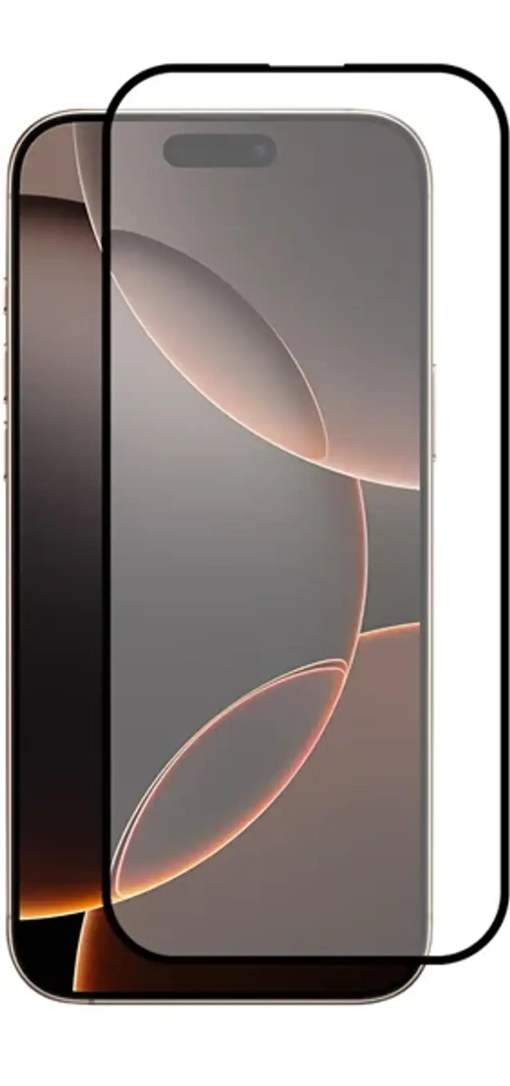 VividFullFaceTemperedGlassAppleiPhone16ProMaxBlack