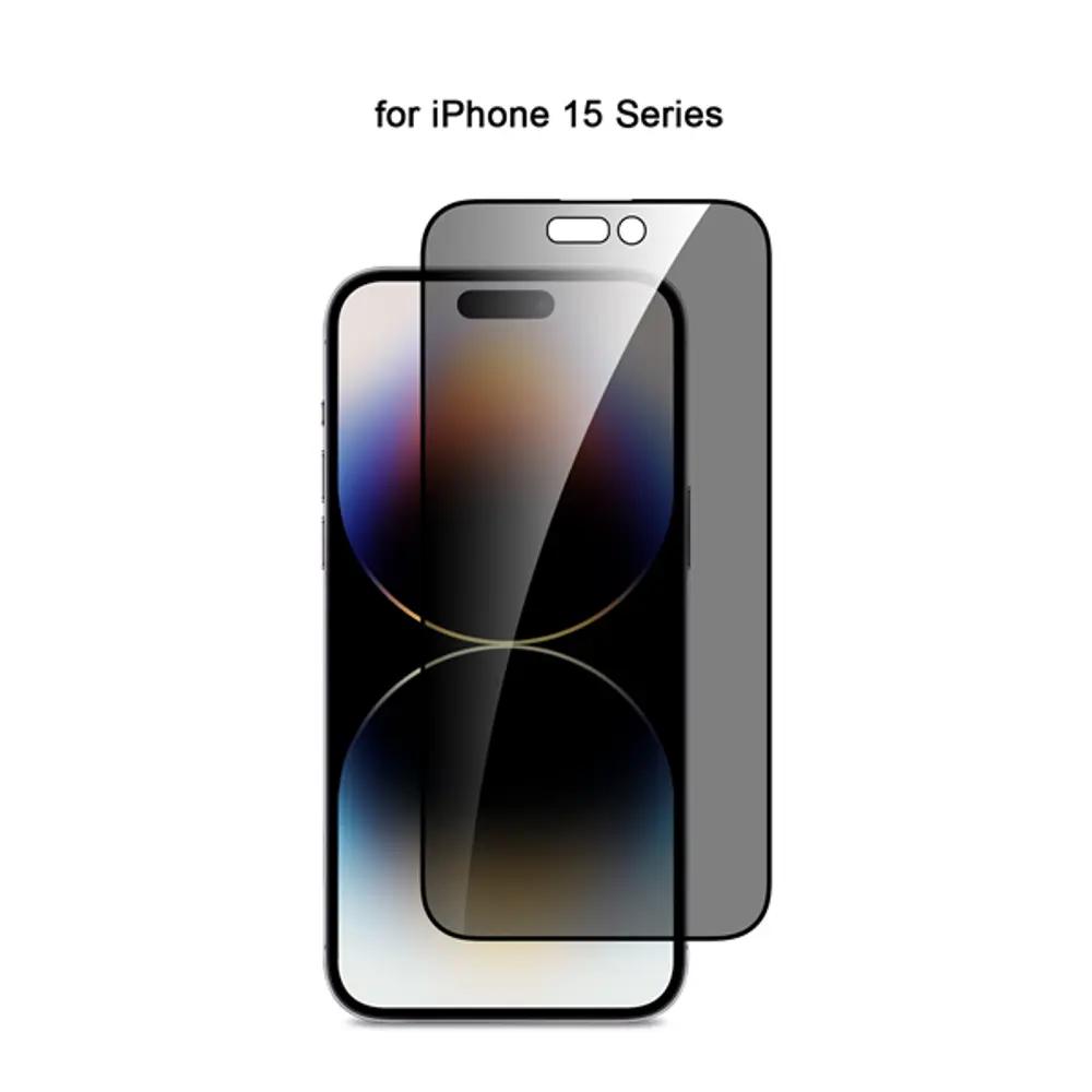 Vivid Full Face Tempered Glass Privacy Apple iPhone 15 Pro Max Black_1.webp