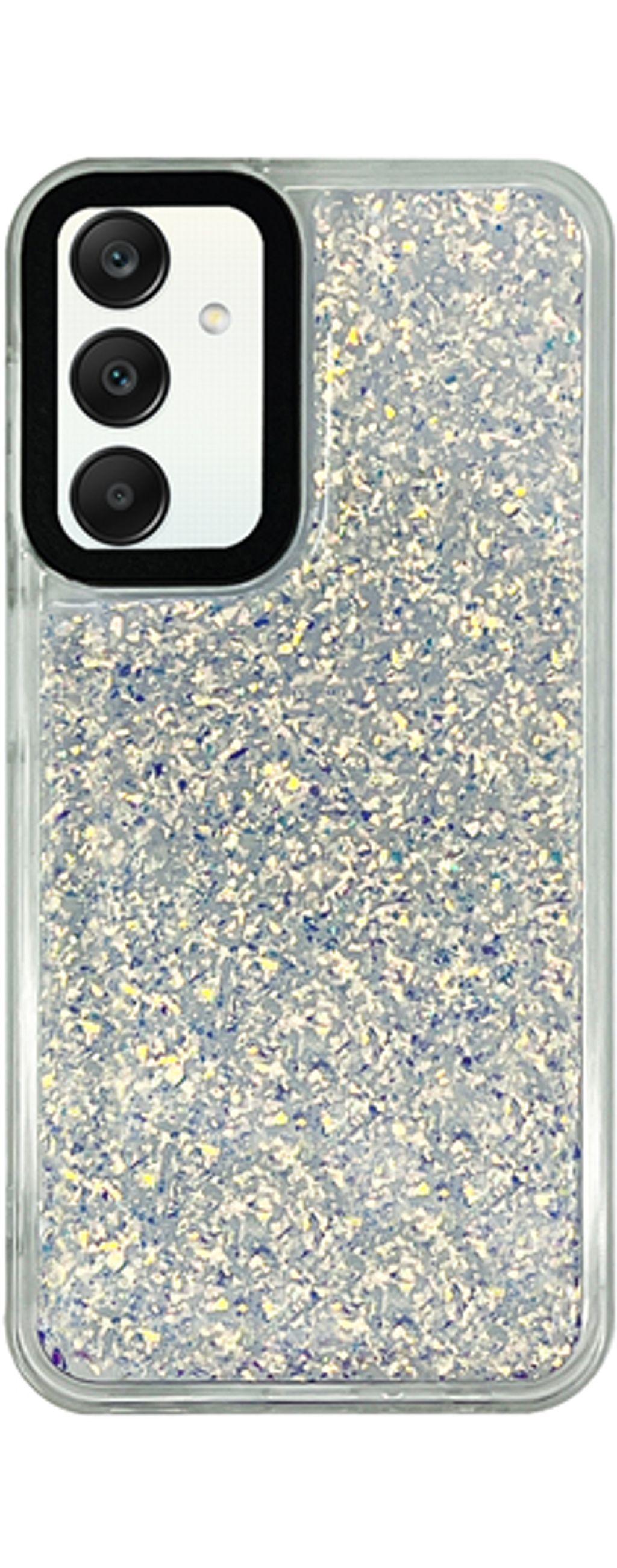 VividGlitterShineCaseSamsungGalaxyA255GSilver