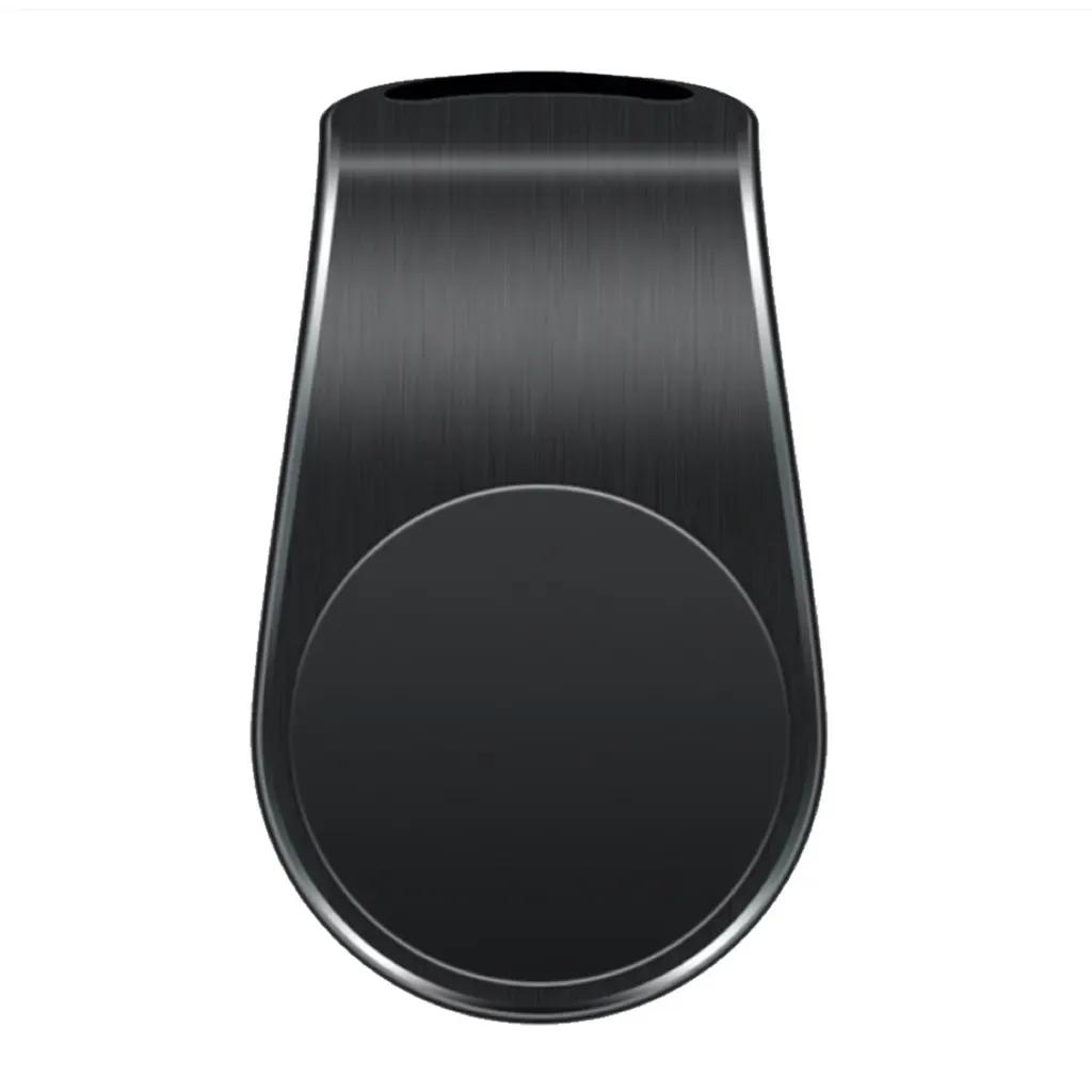 VividLShapeClipMagneticAirVentMountPhoneHolderBlack