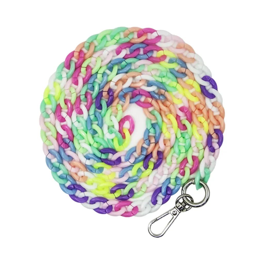 VividLanyardAcrylicNeckChainMulticolour