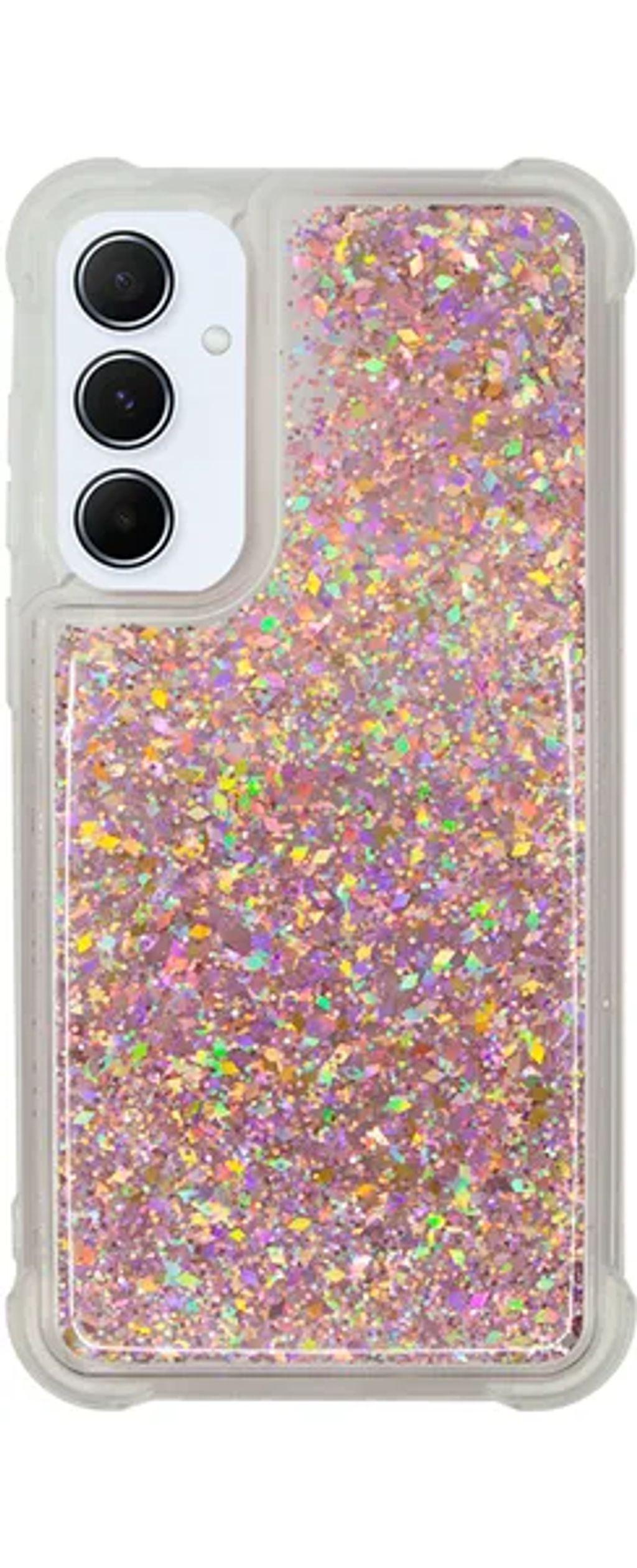 VividLiquidGlitterCaseSamsungGalaxyA555GRoseGold
