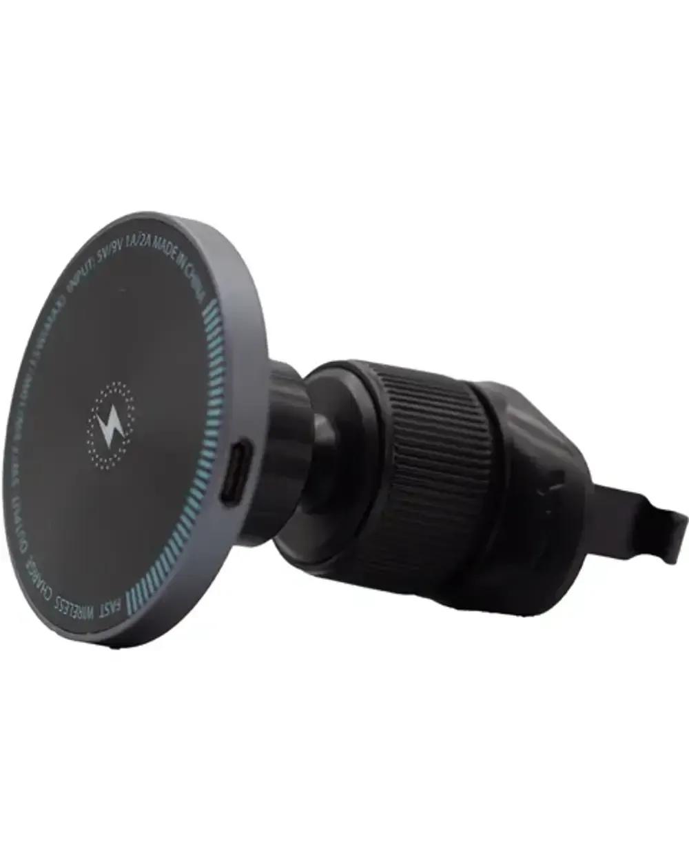 VividMagneticWirelessCarChargerMount15WDarkGray
