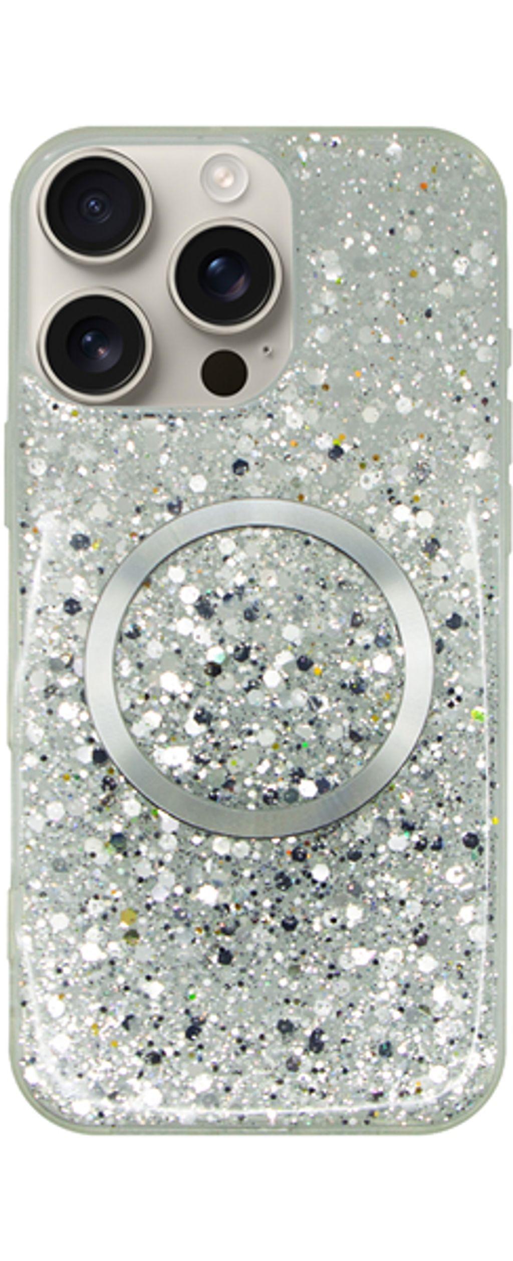 VividMagsafeGlitterCaseAppleiPhone16ProMaxSilver